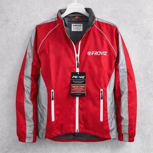 Proviz Nightrider Reflective Jacket – High Visibility Red/Gray – Women’s